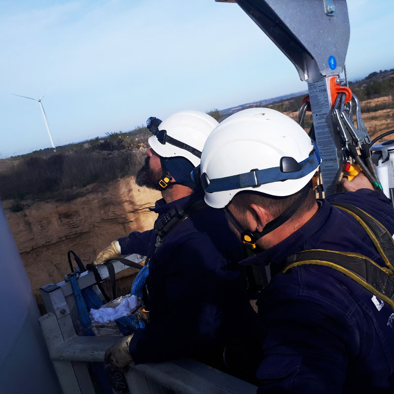 Mantenimiento en instalaciones eólicas